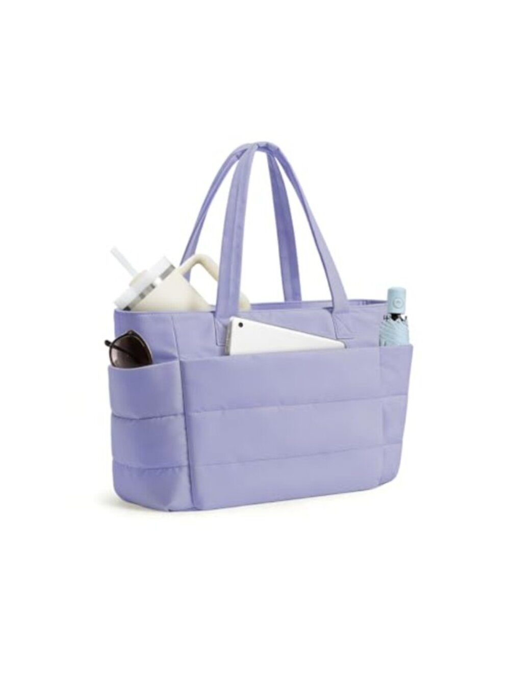 20L Lightweight Oxford Cloth Tote Bag with Tablet Sleeve & 8 Compartments